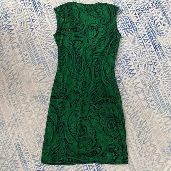 Michael Kors Green Faux Wrap Dress - Picture 6 of 6